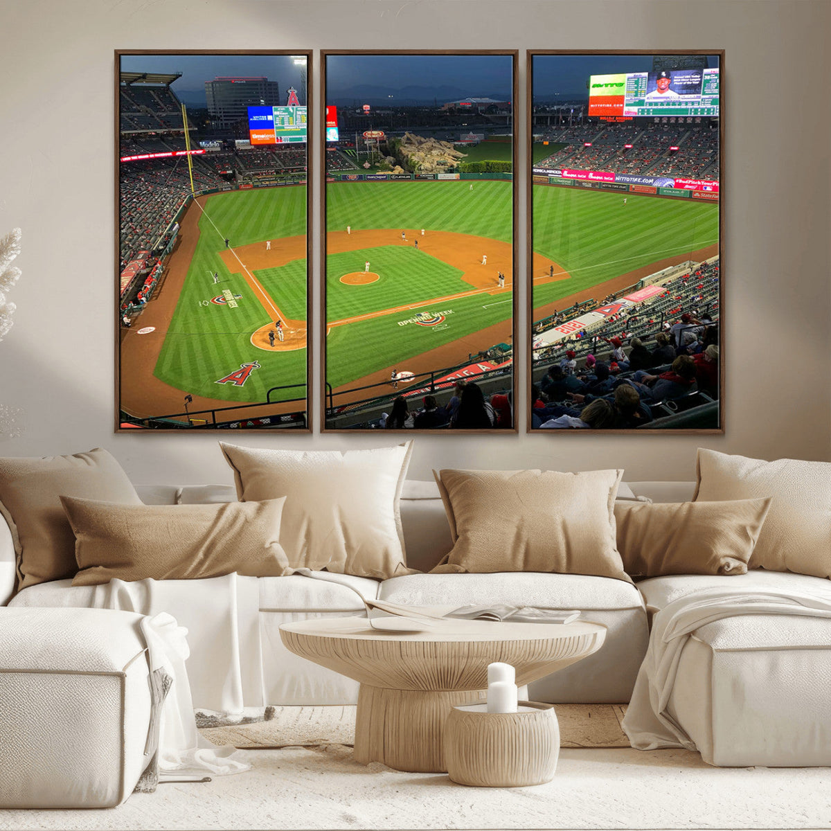 Angel Stadium Aerial Canvas Print – Los Angeles Angels