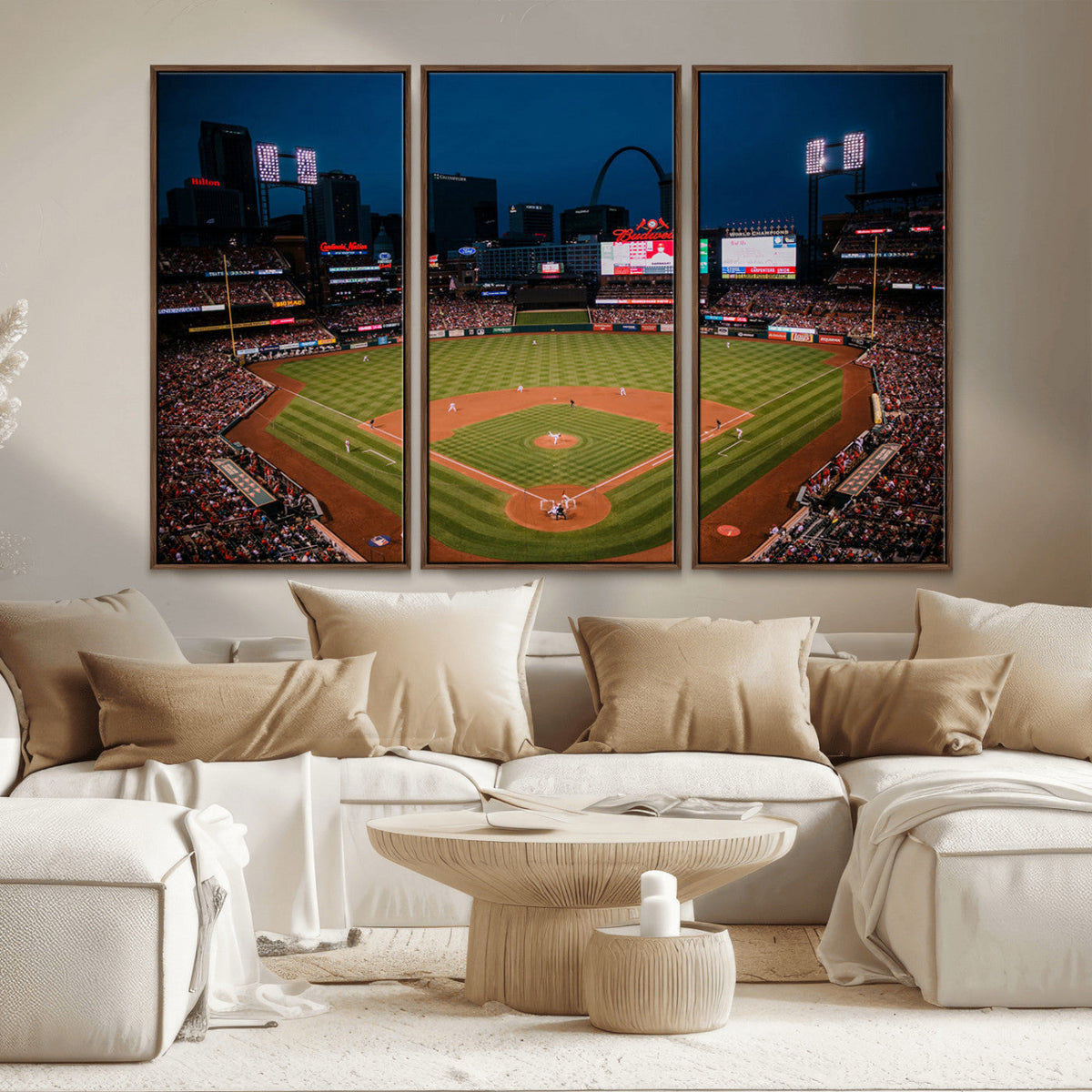 St. Louis Cardinals Baseball Team Print - Busch Stadium Wall