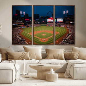 St. Louis Cardinals Baseball Team Print - Busch Stadium Wall