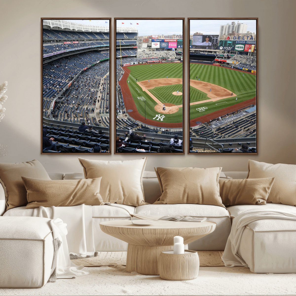 New York Yankees Baseball Team Print - Yankee Stadium Wall