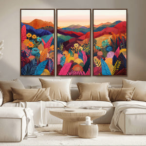 YAYOI KUSAMA Abstract Print - Landscape Canvas Wall Art