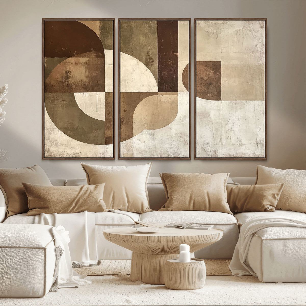 Wabi Sabi Geometric Wall Art | Abstract Modern Minimalist