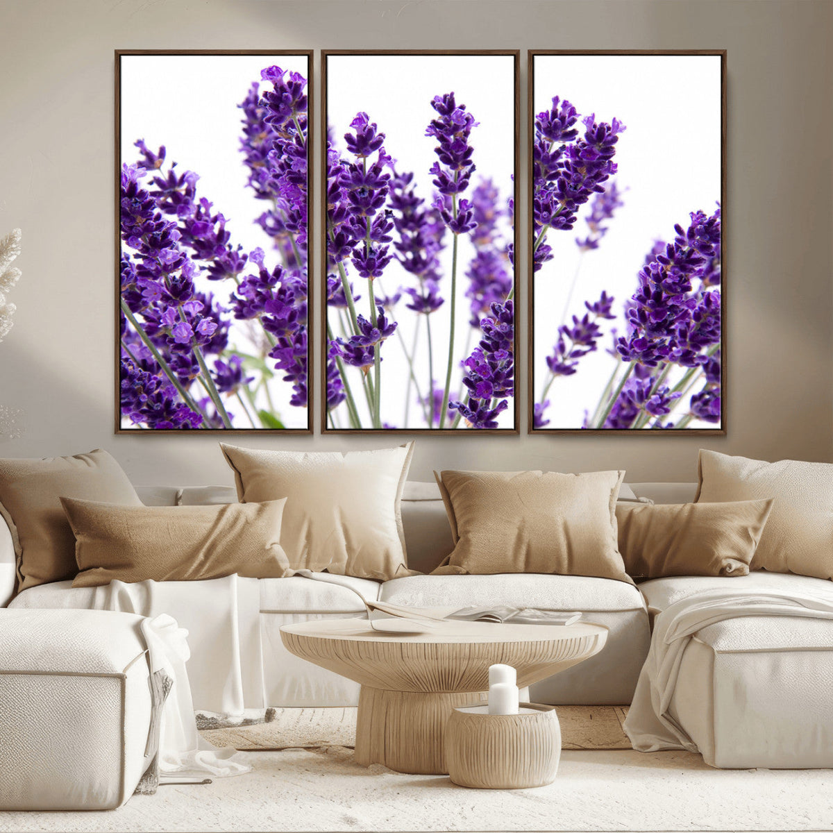 Lavender Flower Wall Art Canvas Print