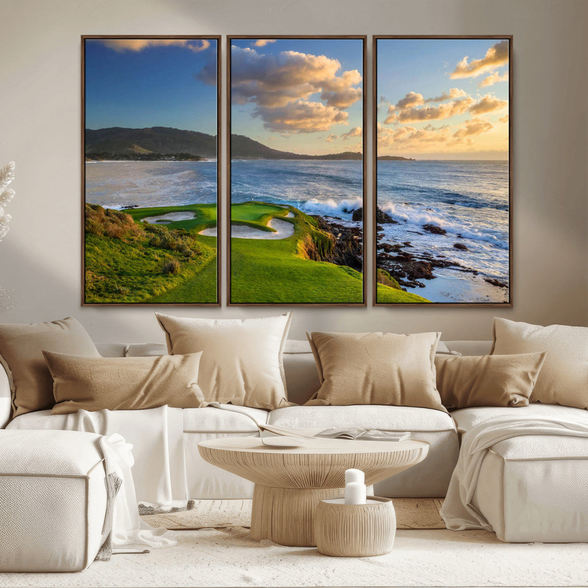 Pebble Beach Golf Links Wall Art Canvas Print – Iconic
