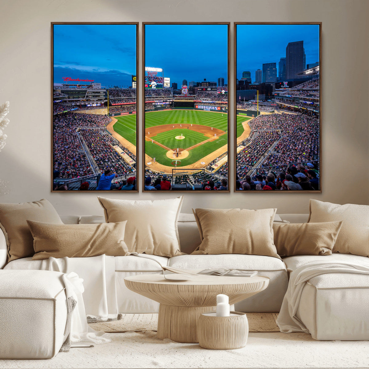 Target Field Stadium Wall Art Canvas Print – Minnesota Twins