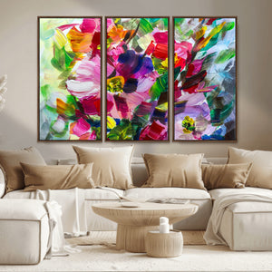 Oil Flower Abstract Canvas Print