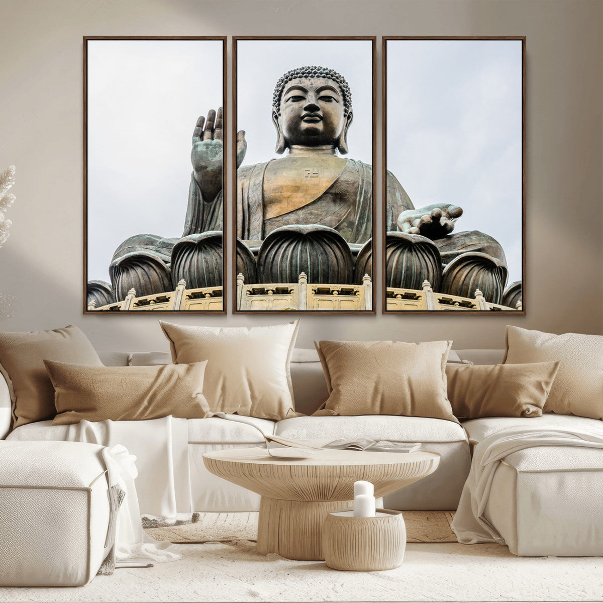 Buddha Statue Wall Art Canvas Print