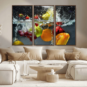 Kithen Vegetables World Wall Art Canvas Print
