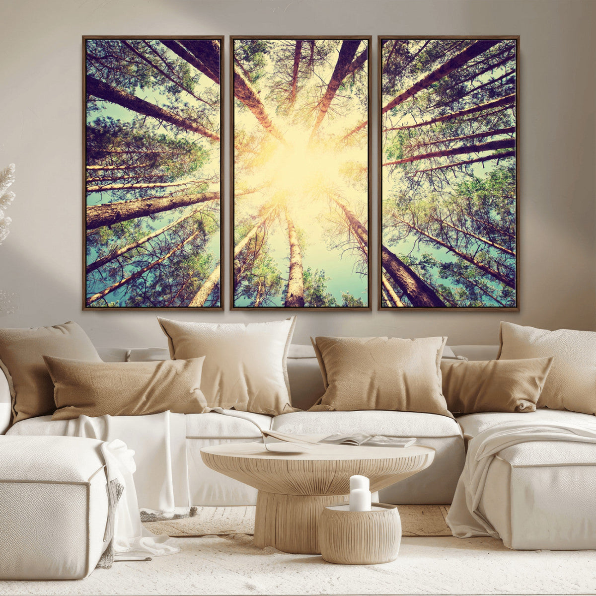 Tree and Sunshine Canvas Print