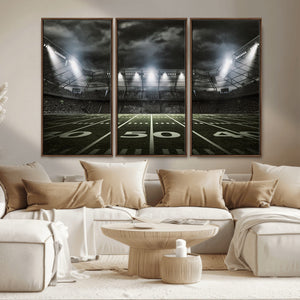 American Football Stadium Wall Art Canvas Print, Stadium