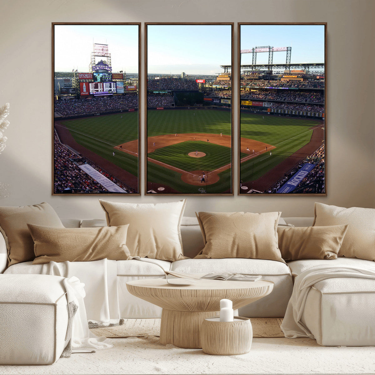 Colorado Rockies Coors Field Wall Art Canvas Print - MLB