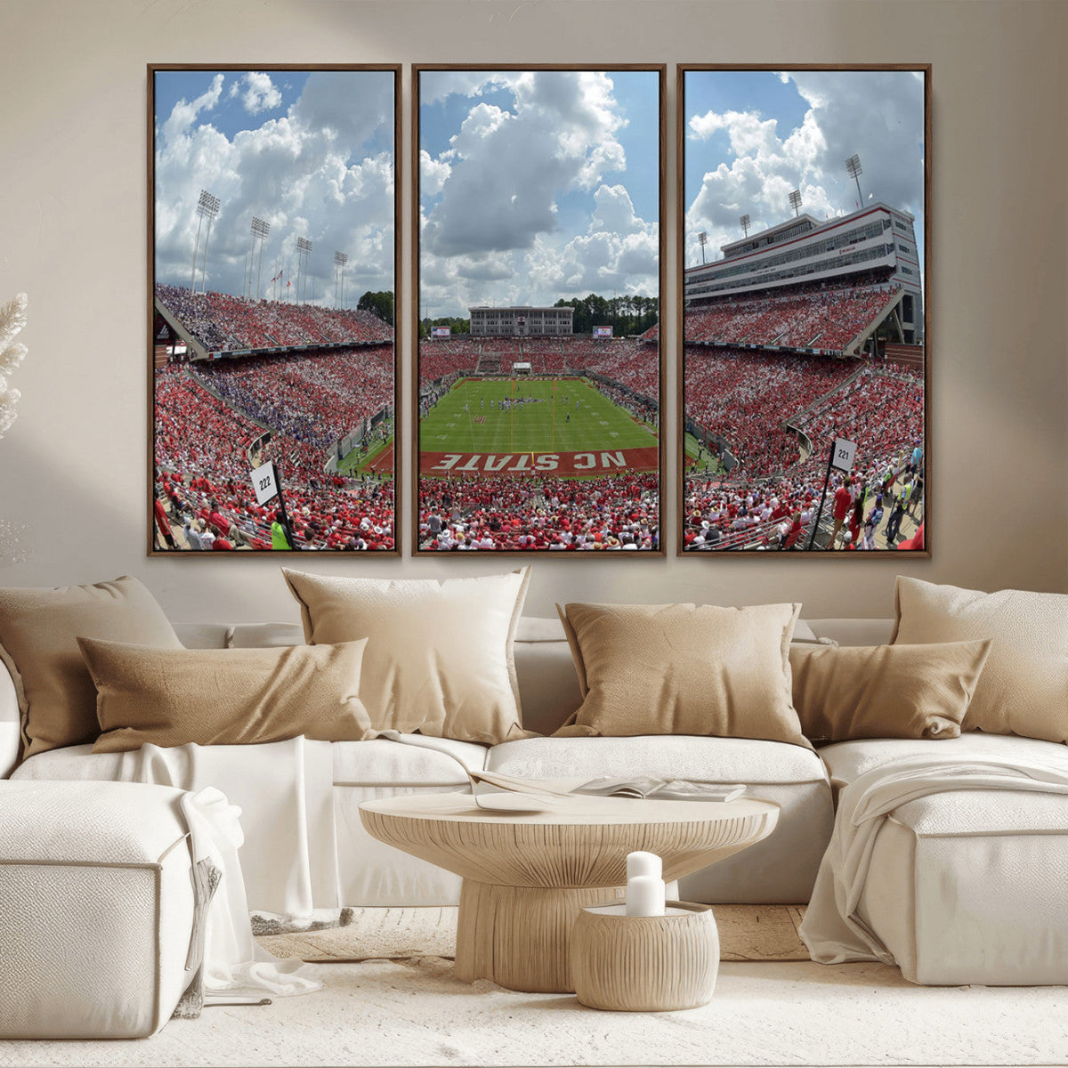 NC State Wolfpack Football Team Print Canvas- Raleigh