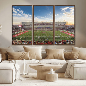 Framed Houston Cougars Football Team Print - Houston TDECU