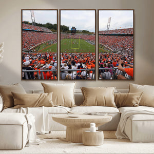 Virginia Cavaliers Football Team Print - Charlottesville Scott Stadium Print Wall Art Canvas