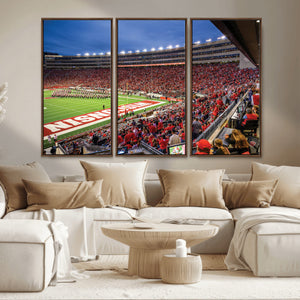 Wisconsin Badgers Football Team Print - Madison Camp Randall