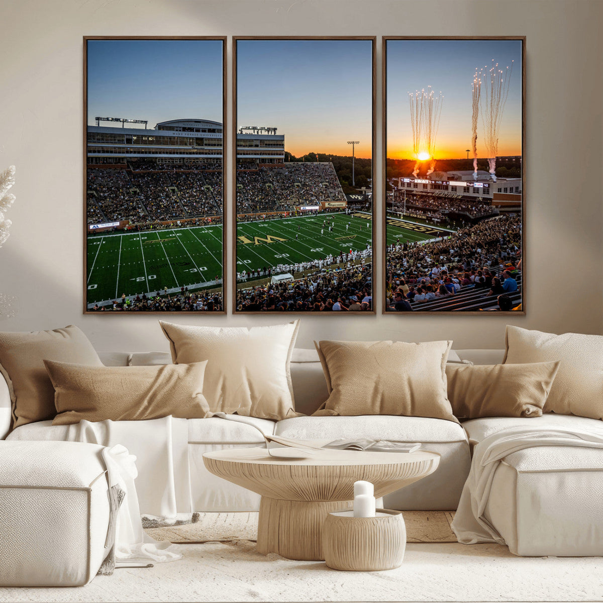 Demon Deacons Football Team Print Canvas- Winston-Salem