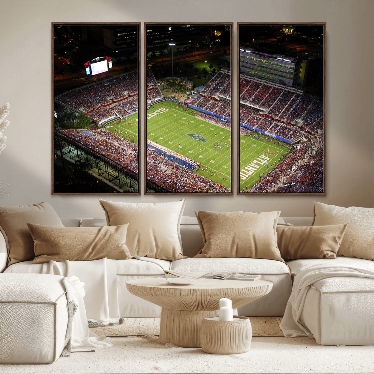 Florida Atlantic University Owls Canvas Print, Football Team
