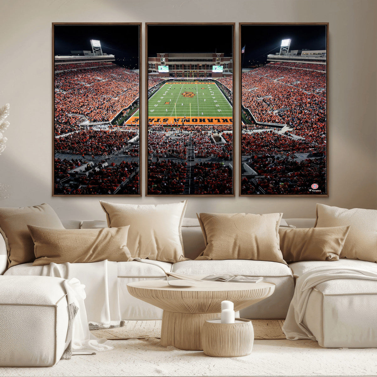 Oklahoma State Cowboys Canvas Print, Football Team Print -