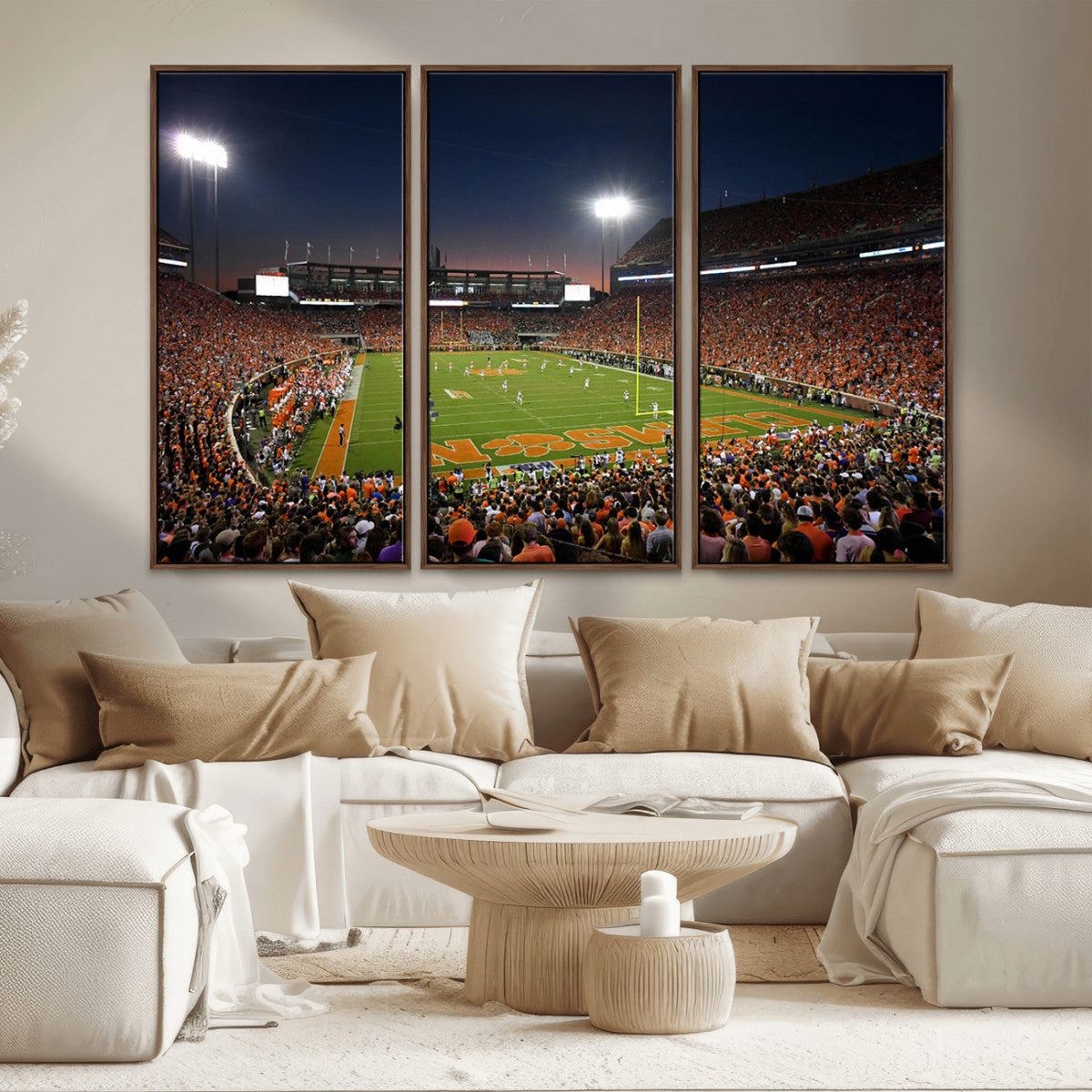 Clemson University Tigers Art Print, Football Team Print -