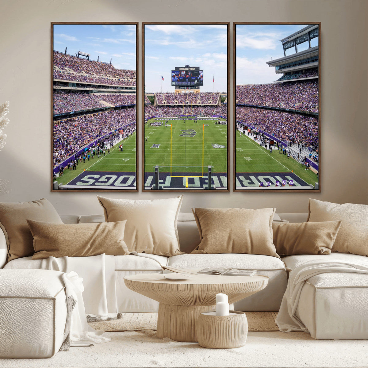 TCU Horned Frogs Football Team Print - Fort Worth Amon G.