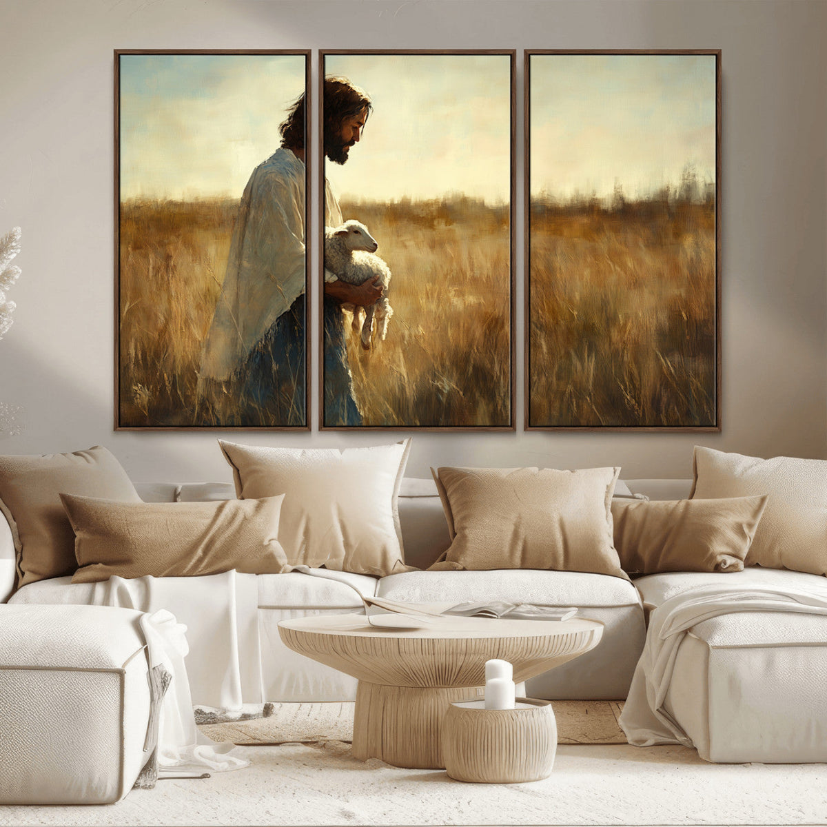 Jesus the Good Shepherd Wall Art Canvas Print -