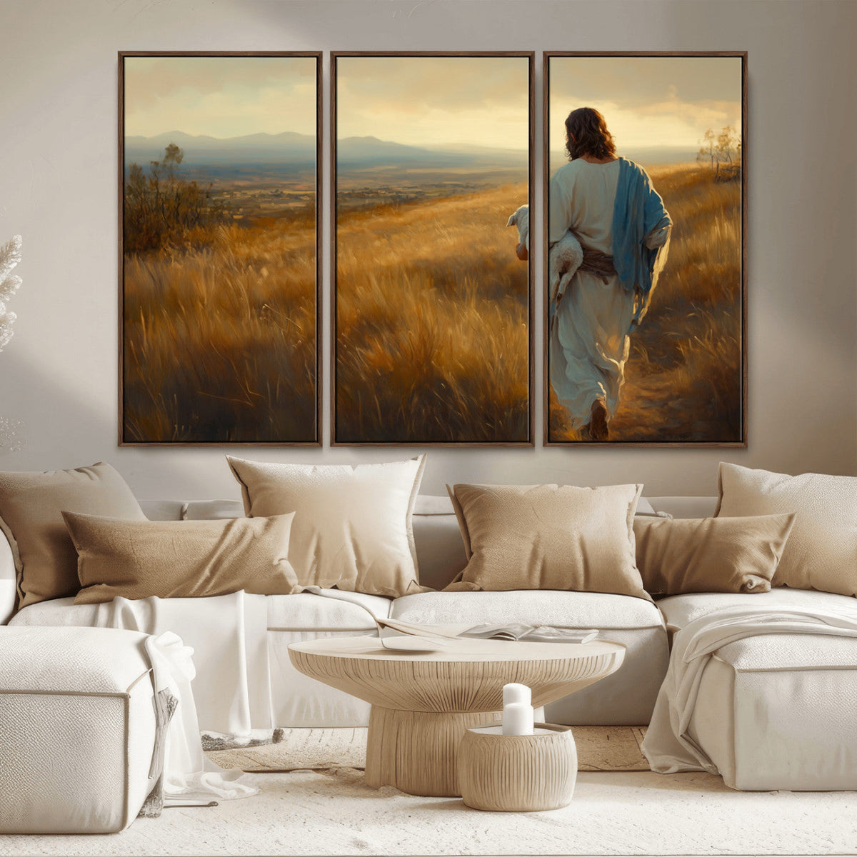 Jesus the Good Shepherd Wall Art Canvas Print -