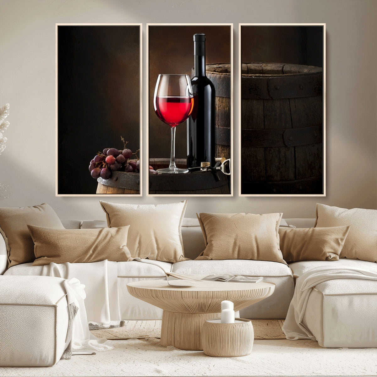 Red Wine and Bottle Canvas Print