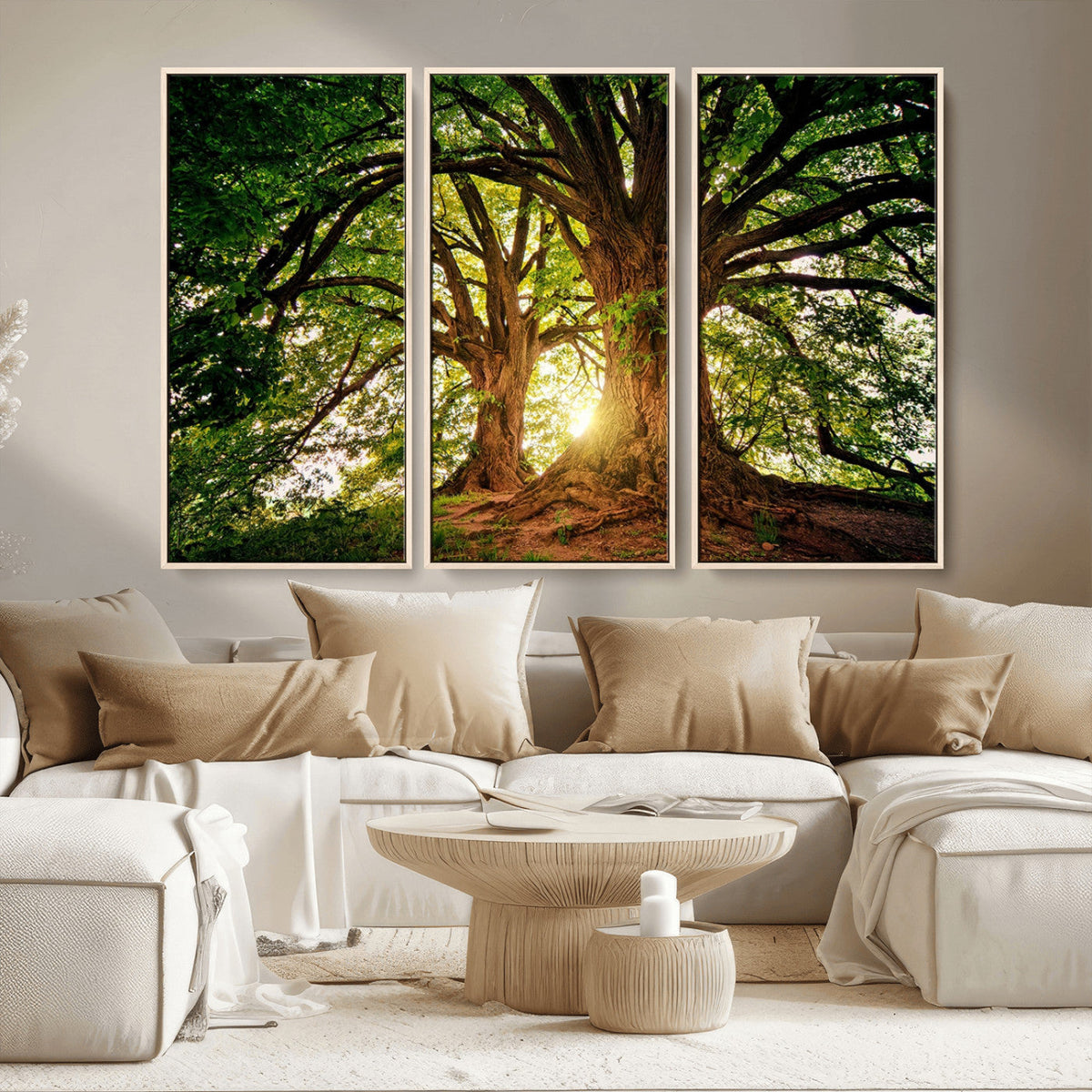 Majestic Ancient Tree Wall Art, NatureCanvas Print, Woodland