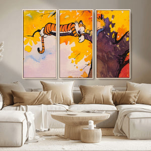 High-Quality Giclee Canvas Print – Framed Calvin Wall Art