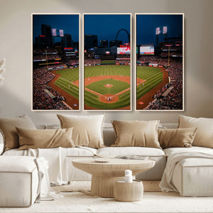 St. Louis Cardinals Baseball Team Print - Busch Stadium Wall