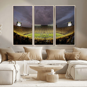 Michigan Wolverines Print - Michigan Stadium Wall Art Canvas