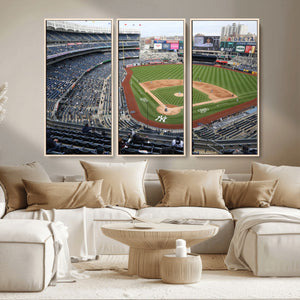 New York Yankees Baseball Team Print - Yankee Stadium Wall