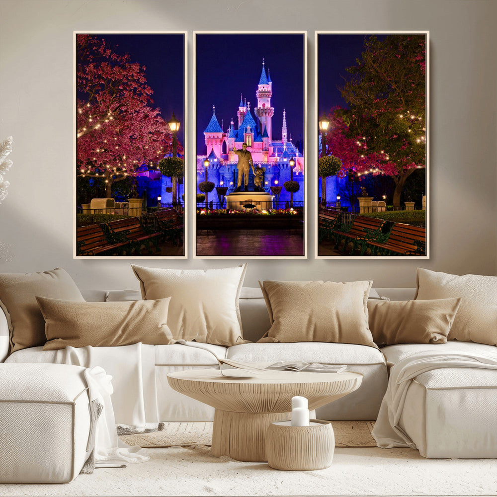 Castle Large Wall Art Disney Magic Kingdom Kids Room Decor -