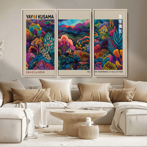 Framed Japanese 1986 Wall Art Print, Yayoi Kusama 1986 Wall