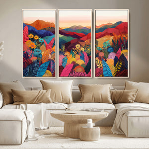 YAYOI KUSAMA Abstract Print - Landscape Canvas Wall Art