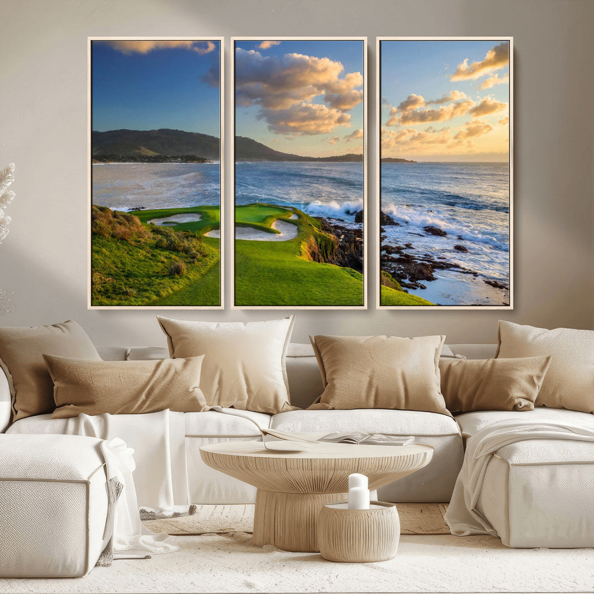 Pebble Beach Golf Links Wall Art Canvas Print – Iconic
