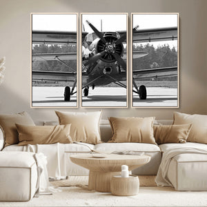 Wall Art Old War Plane Canvas Print
