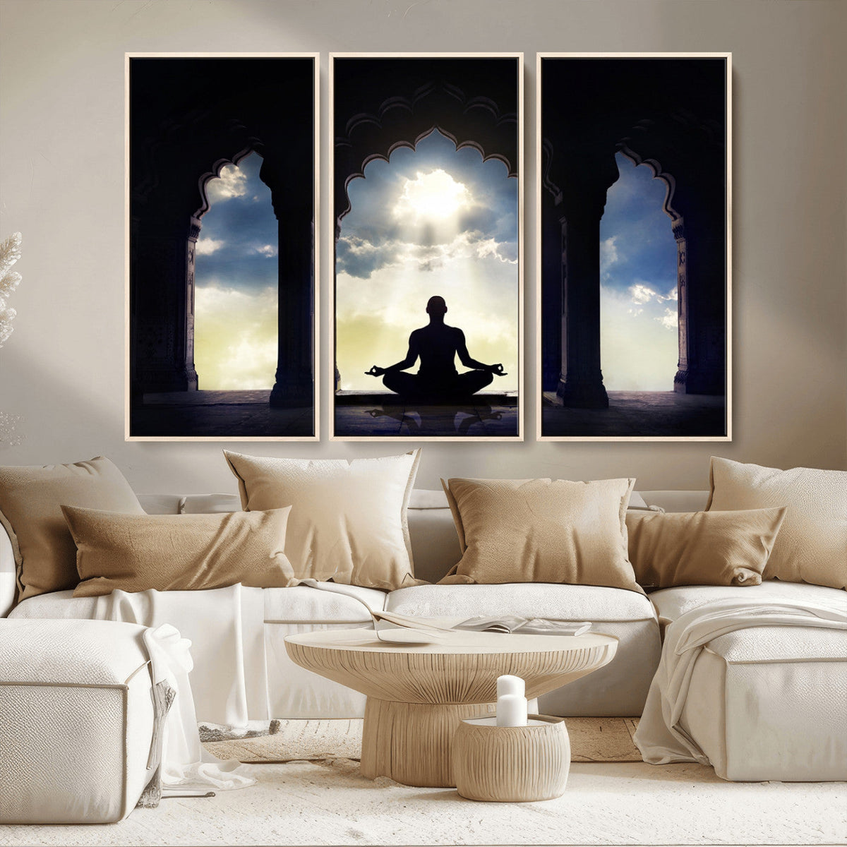 Women and Yoga Wall Art Canvas Print
