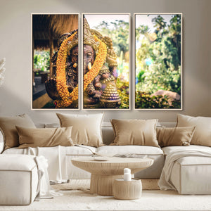 Hinduism Statue Wall Art Canvas Print