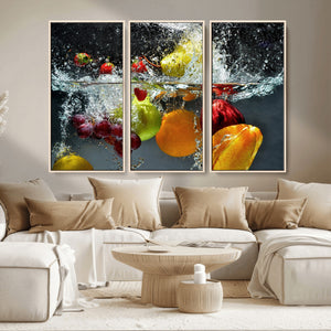 Kithen Vegetables World Wall Art Canvas Print