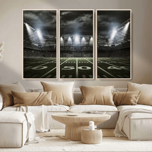 American Football Stadium Wall Art Canvas Print, Stadium