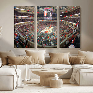 United Center Chicago Bulls Stadium Wall Art Canvas Print