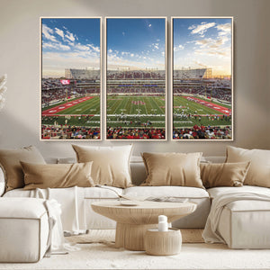 Framed Houston Cougars Football Team Print - Houston TDECU