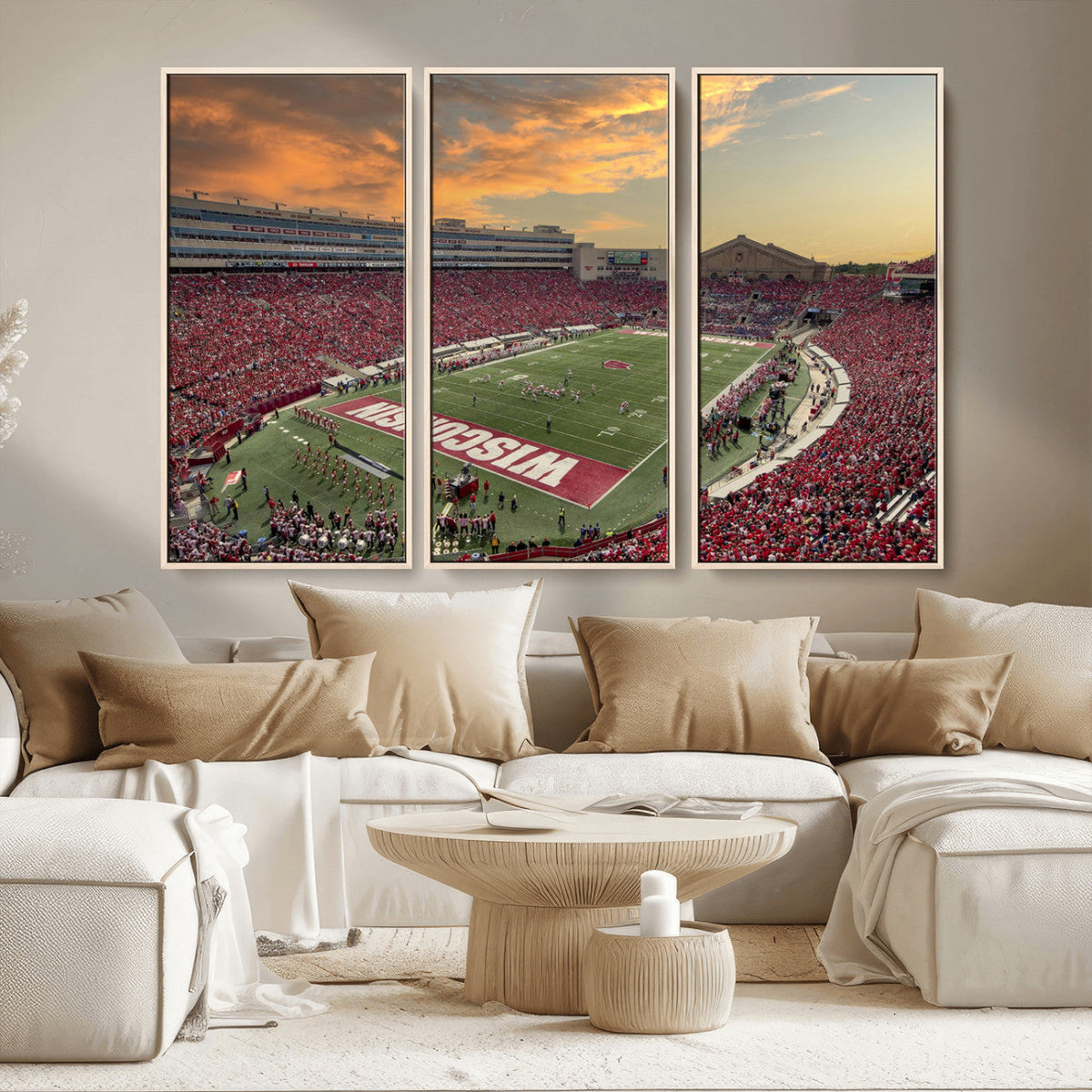 Camp Randall Stadium Wisconsin Badgers Large Wall Art Canvas
