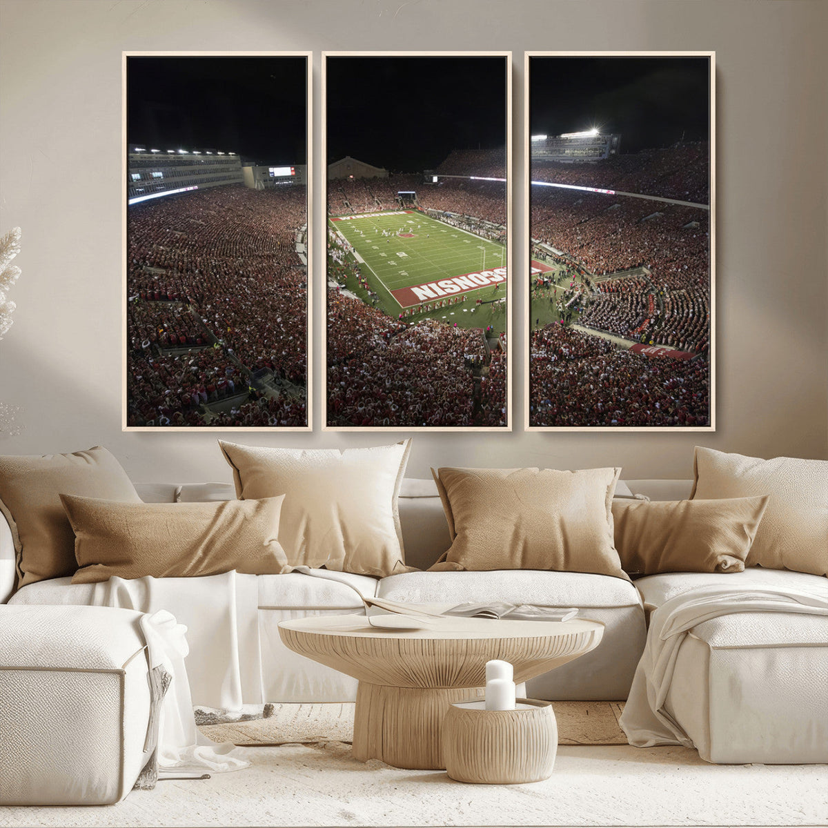 Wisconsin Badgers Football Team Print - Madison Camp Randall