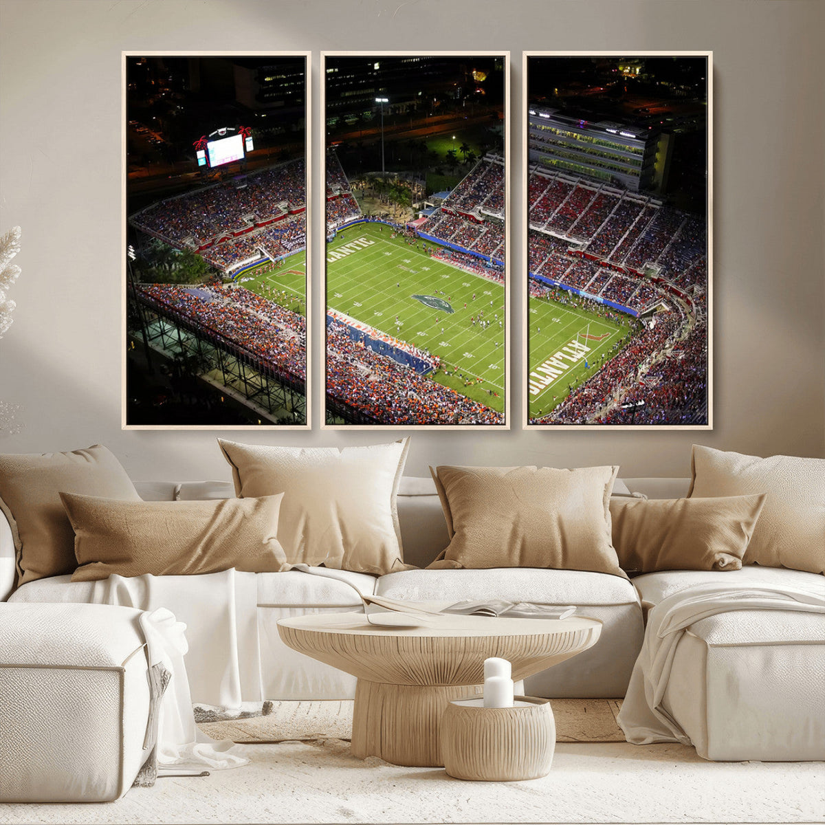 Florida Atlantic University Owls Canvas Print, Football Team
