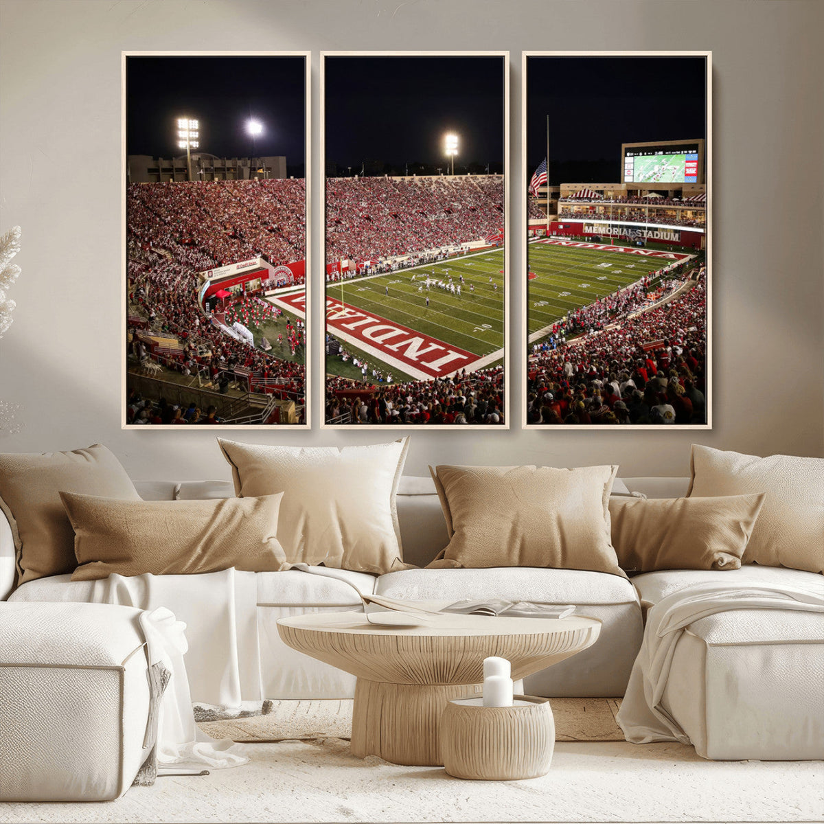 Indiana University Hoosiers Football Team Print Canvas -