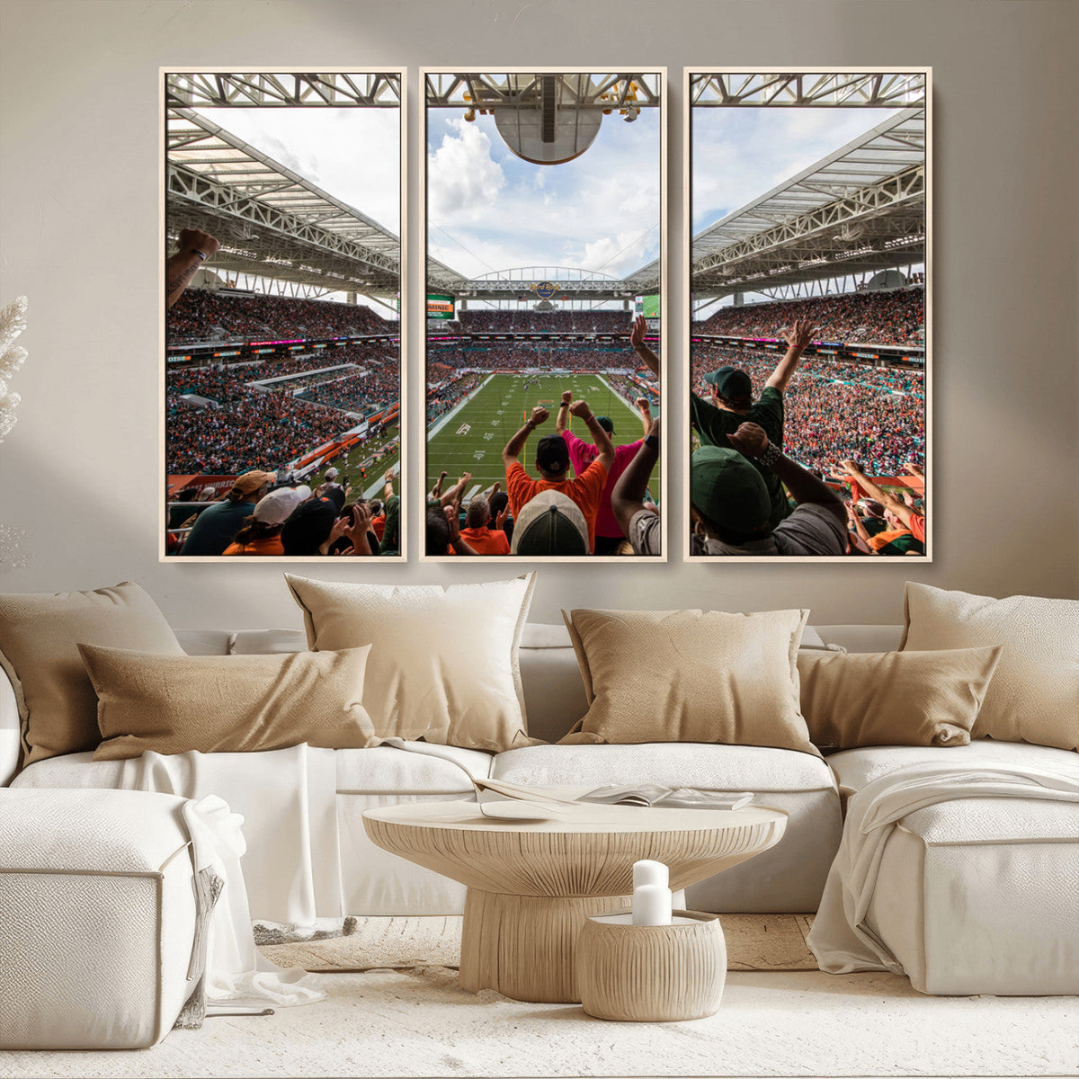 Miami Hurricanes Football Team Wall Art Print - Miami Hard