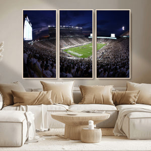 Michigan State Spartans Canvas, Framed Football Team Print -