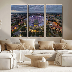 The Louisiana State University Tigers Football Team Print -